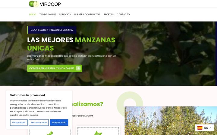 Screenshot of manzanaesperiega.com