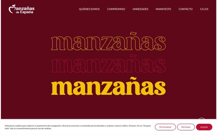 Screenshot of manzanasdeespana.com
