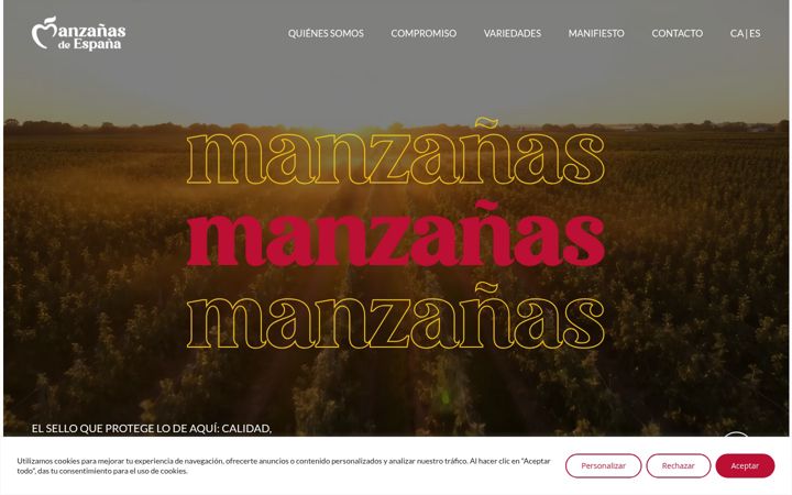 Screenshot of manzanasdeespana.es
