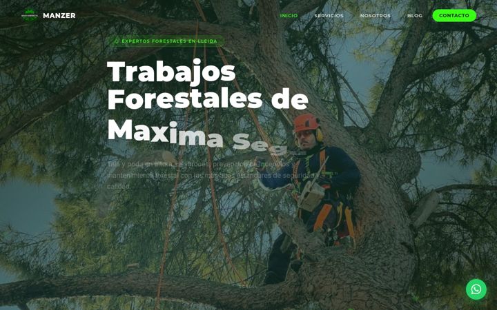 Screenshot of manzeragroforestal.es