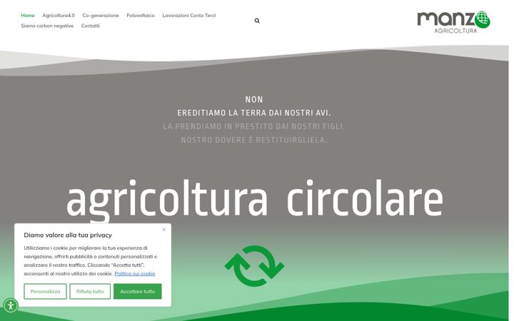 Screenshot of manzoenergia.it