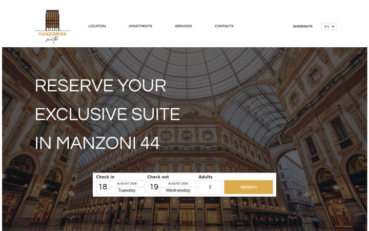 Screenshot of manzoni44suite.com