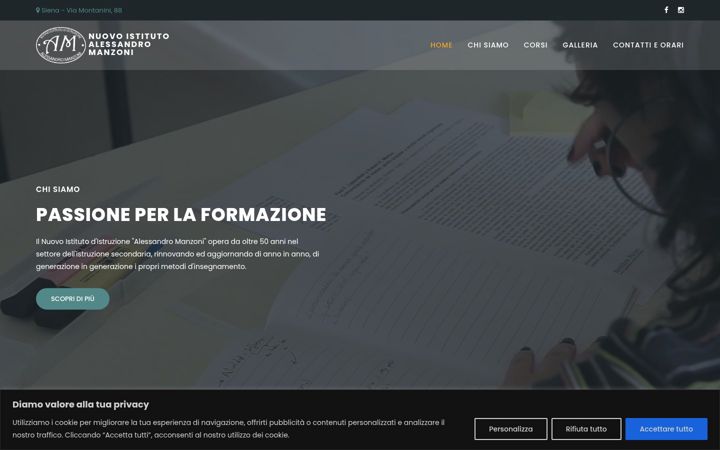 Screenshot of manzonisiena.it