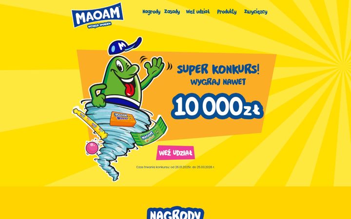 Skærmbillede af maoamkonkurs.pl