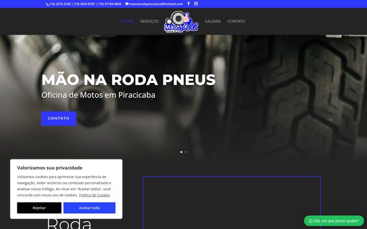 Screenshot of maonarodamotos.com.br