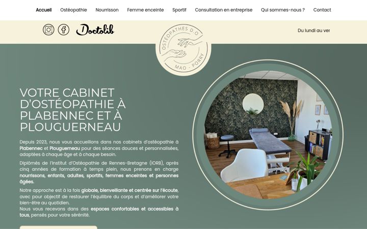 Screenshot of maoporry-osteo.fr