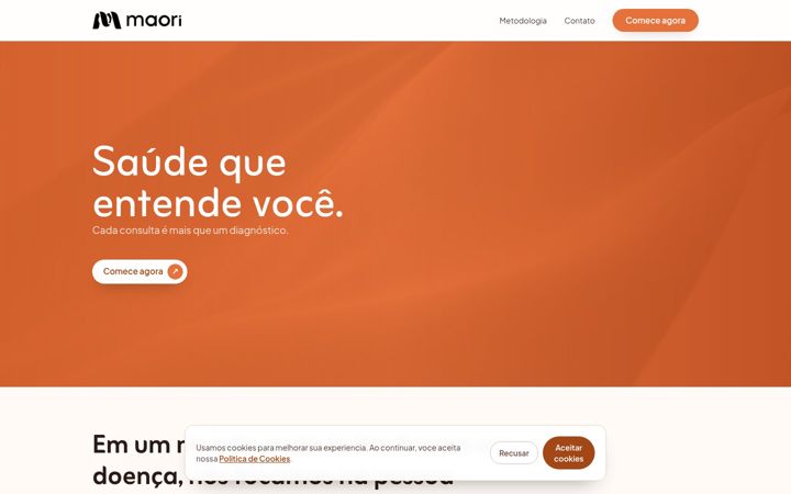 Screenshot of maorisaude.com