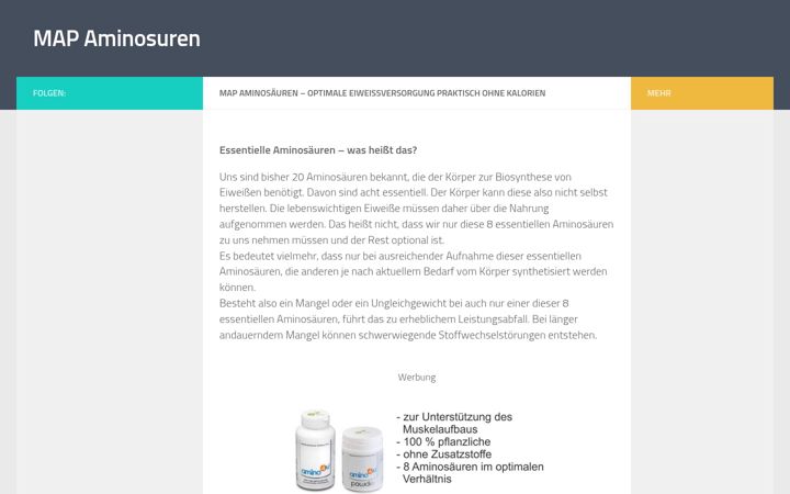 Screenshot of map-aminosaeuren.de