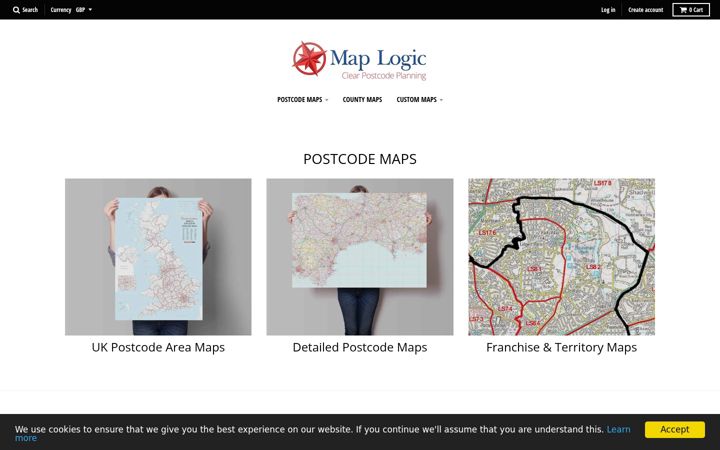 Screenshot of map-logic.co.uk