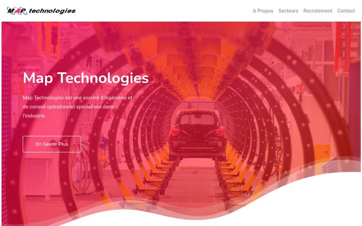 Screenshot of map-technologies.com