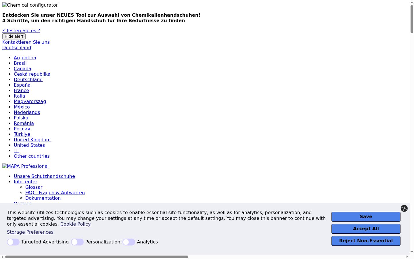 Captura de pantalla del banner de consentimiento mostrado antes de cualquier interacción