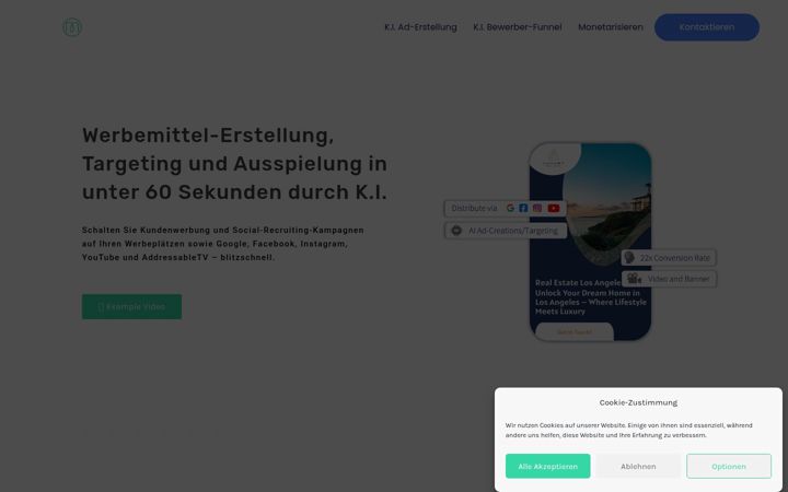 Screenshot of mapads.de