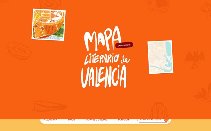 Screenshot of mapaliterariovalencia.com