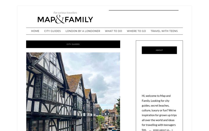 Screenshot of mapandfamily.com