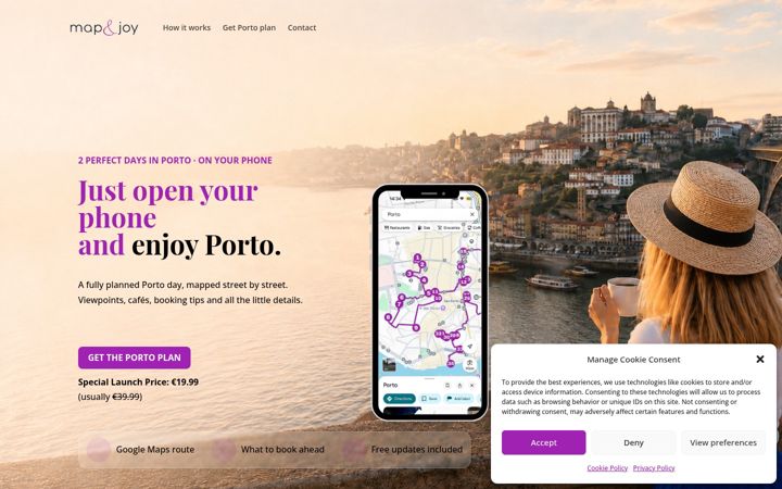 Screenshot of mapandjoy.com