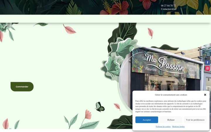 Screenshot of mapassion-fleur.fr