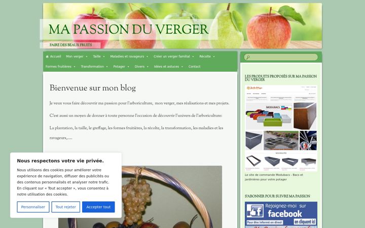 Screenshot of mapassionduverger.fr