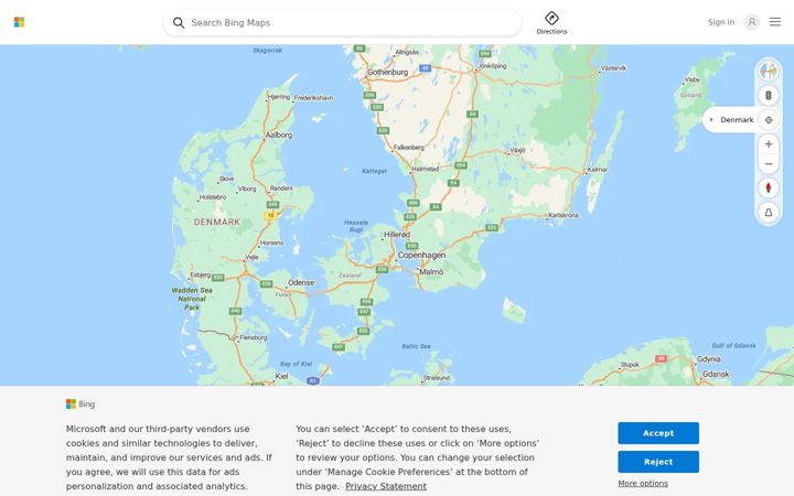 Screenshot του mapblast.com