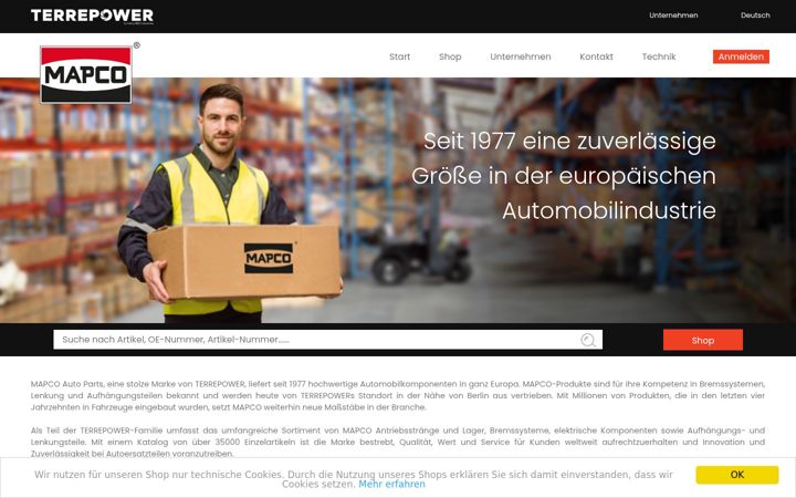 Screenshot of mapco.com
