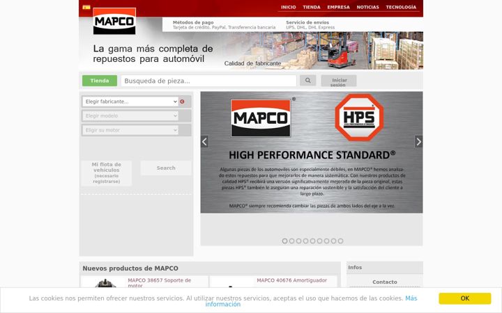Screenshot of mapco.es