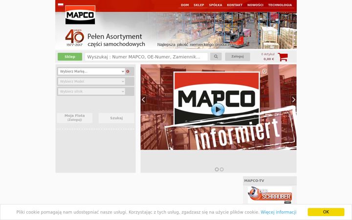 Screenshot of mapco.pl