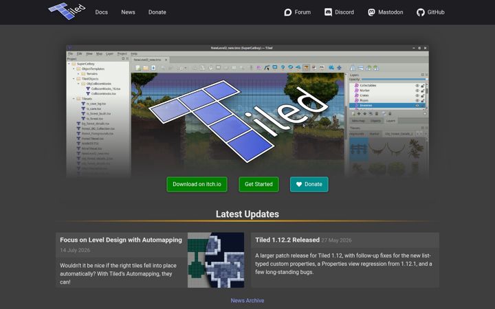 Screenshot di mapeditor.org