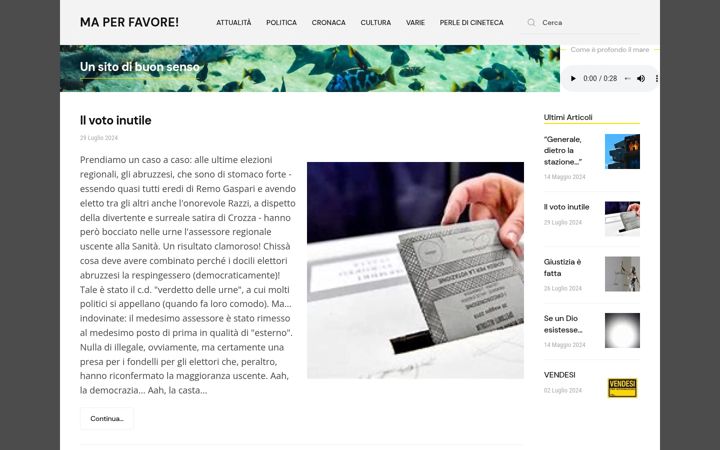 Screenshot of maperfavore.it
