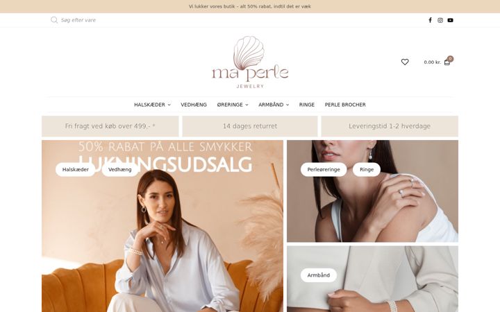 Screenshot of maperle.dk