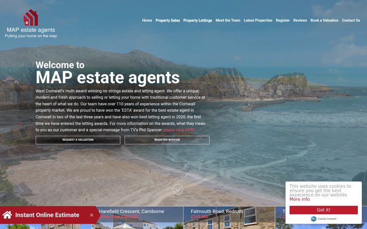 Screenshot of mapestateagents.com