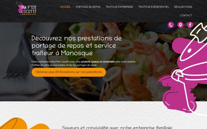 Screenshot of mapetite-cocotte.fr