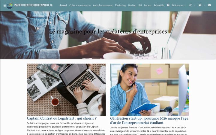 Screenshot of mapetiteentrepriseenmieux.fr