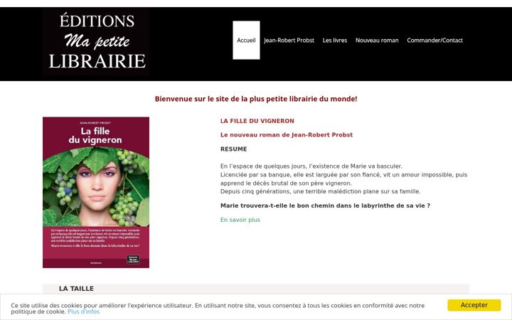 Screenshot of mapetitelibrairie.ch