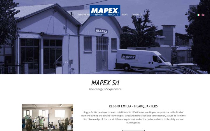 Screenshot of mapexsrl.com