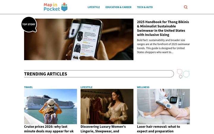 Screenshot of mapinpocket.com