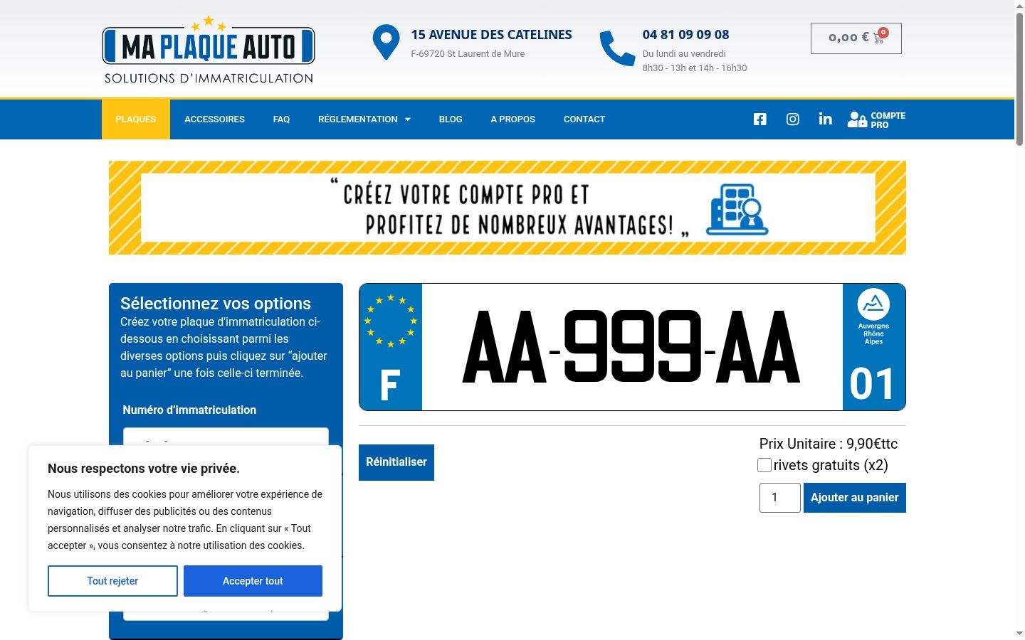 Captură de ecran a bannerului de consimțământ afișat înainte de orice interacțiune
