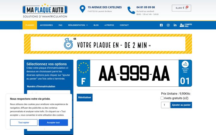 Screenshot of maplaqueauto.com