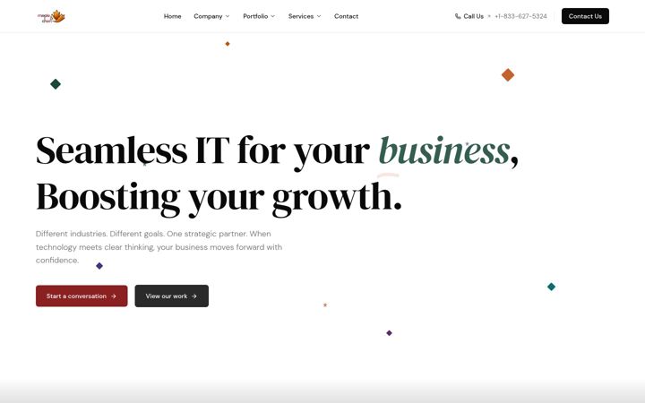 Screenshot of mapleandchen.com