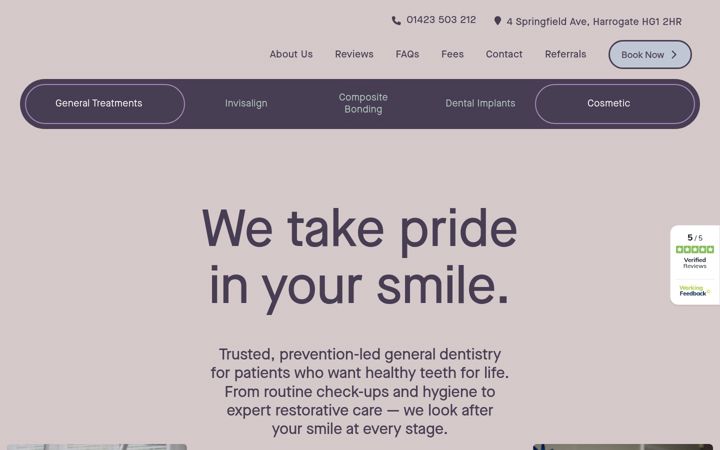 Screenshot of mapleleaf-dental.co.uk