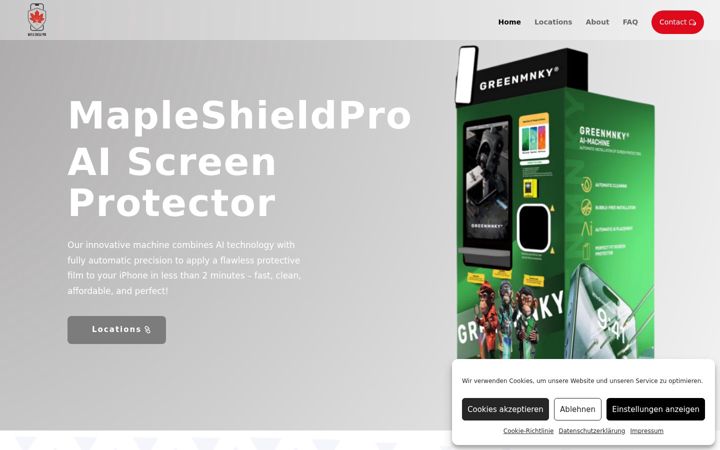 Screenshot of mapleshieldpro.online