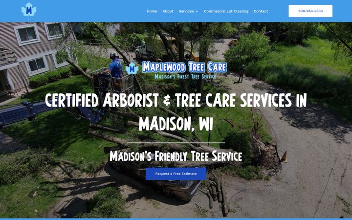 Screenshot of maplewoodtreecare.com
