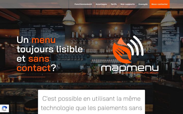 Screenshot of mapmenu.be