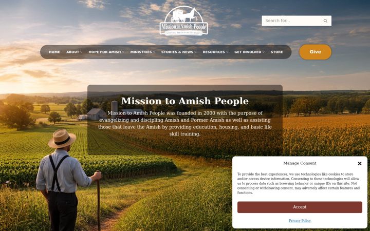 Screenshot of mapministry.org