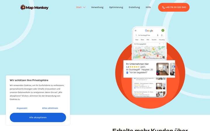 Screenshot of mapmonkey.de