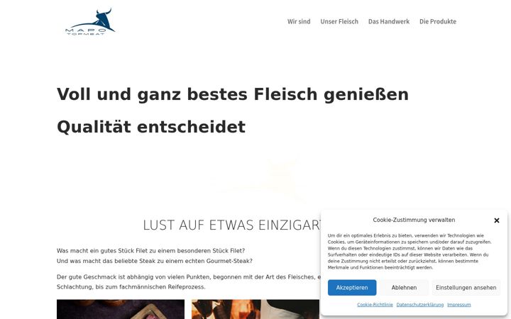 Screenshot of mapo-topmeat.de