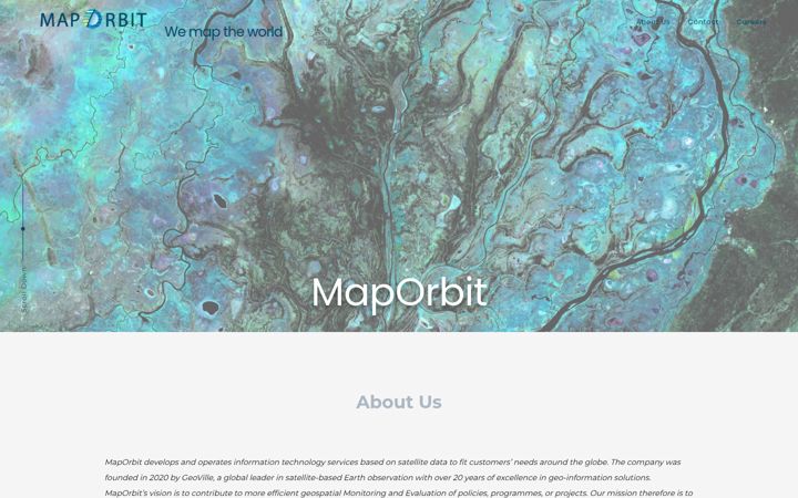 Screenshot of maporbit.com