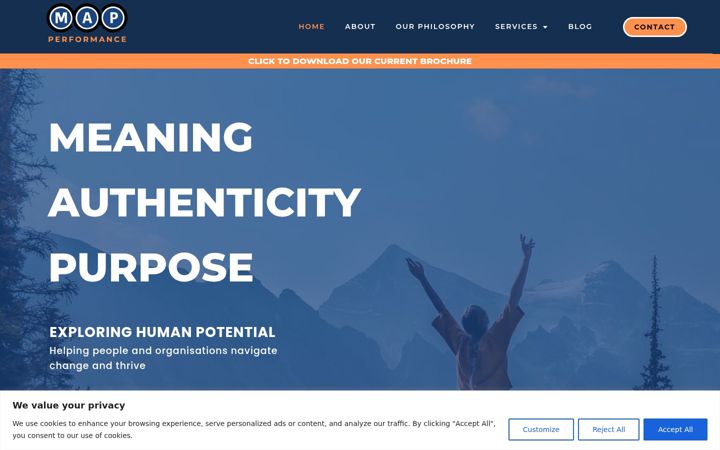 Screenshot of mapperformance.co.uk