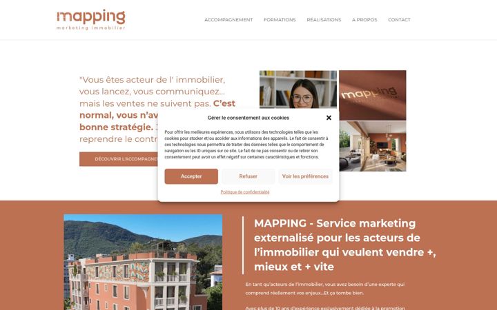 Screenshot of mapping-marketing.com