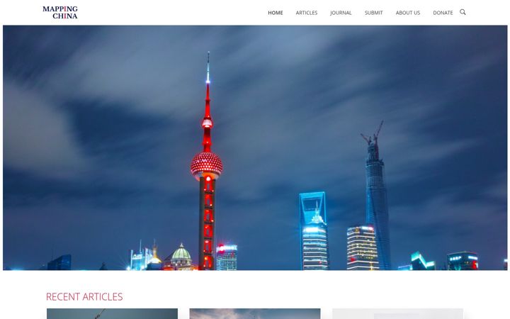 Ekrānuzņēmums no mappingchina.org