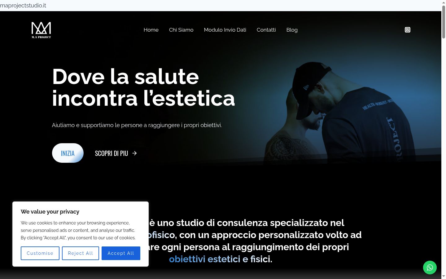 Screenshot tal-banner tal-kunsens muri qabel kwalunkwe interazzjoni