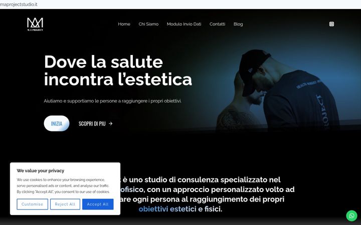 Screenshot of maprojectstudio.it